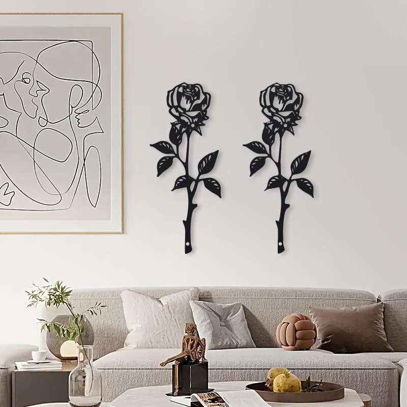 1pc Metal  Art Deco Rose Wall  - Art Craft Rose review and price