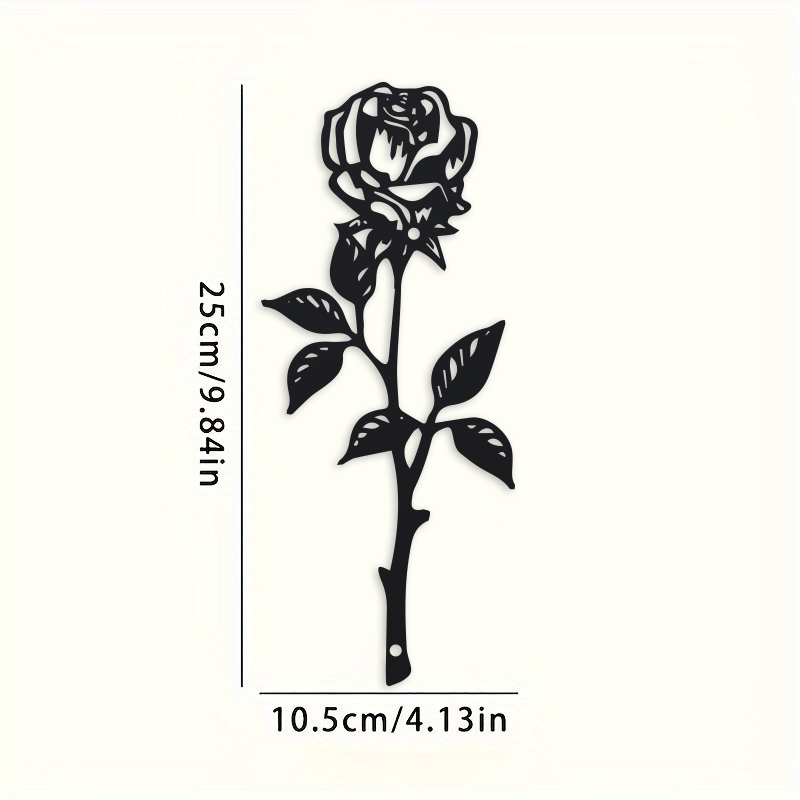 1pc Metal  Art Deco Rose Wall  - Art Craft Rose review and price