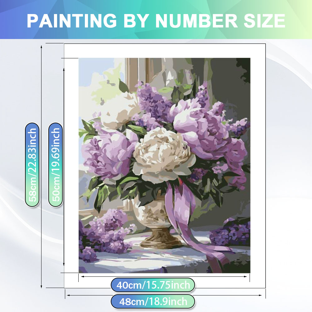 HUACAN Painting By Numbers Adu - Art Craft Rose review and price