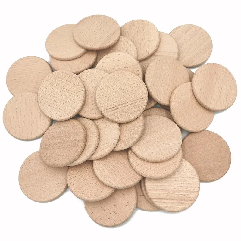 50PCS Round Unfinished Wood Cu - Art Craft Game review and price