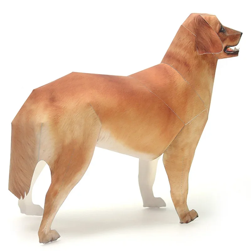 Golden Retriever Dog Paper Mod - Art Craft Center review and price