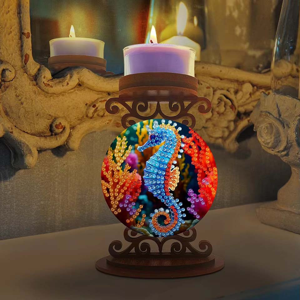 Seahorse candle holder Hallowe - Art Craft Holiday review and price