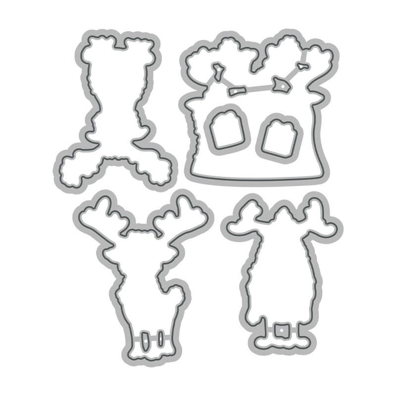Cute Christmas Reindeer Cuttin - Rubber Stamp Blank review and price