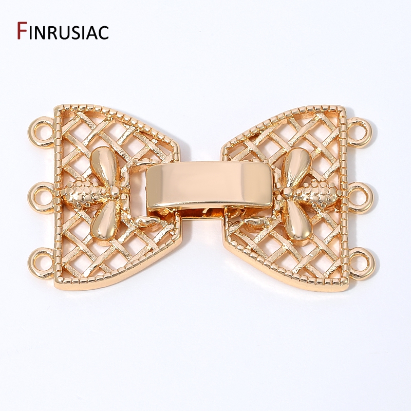 14K Gold Plated Brass 3-Row Pe - Art Craft Ideas review and price