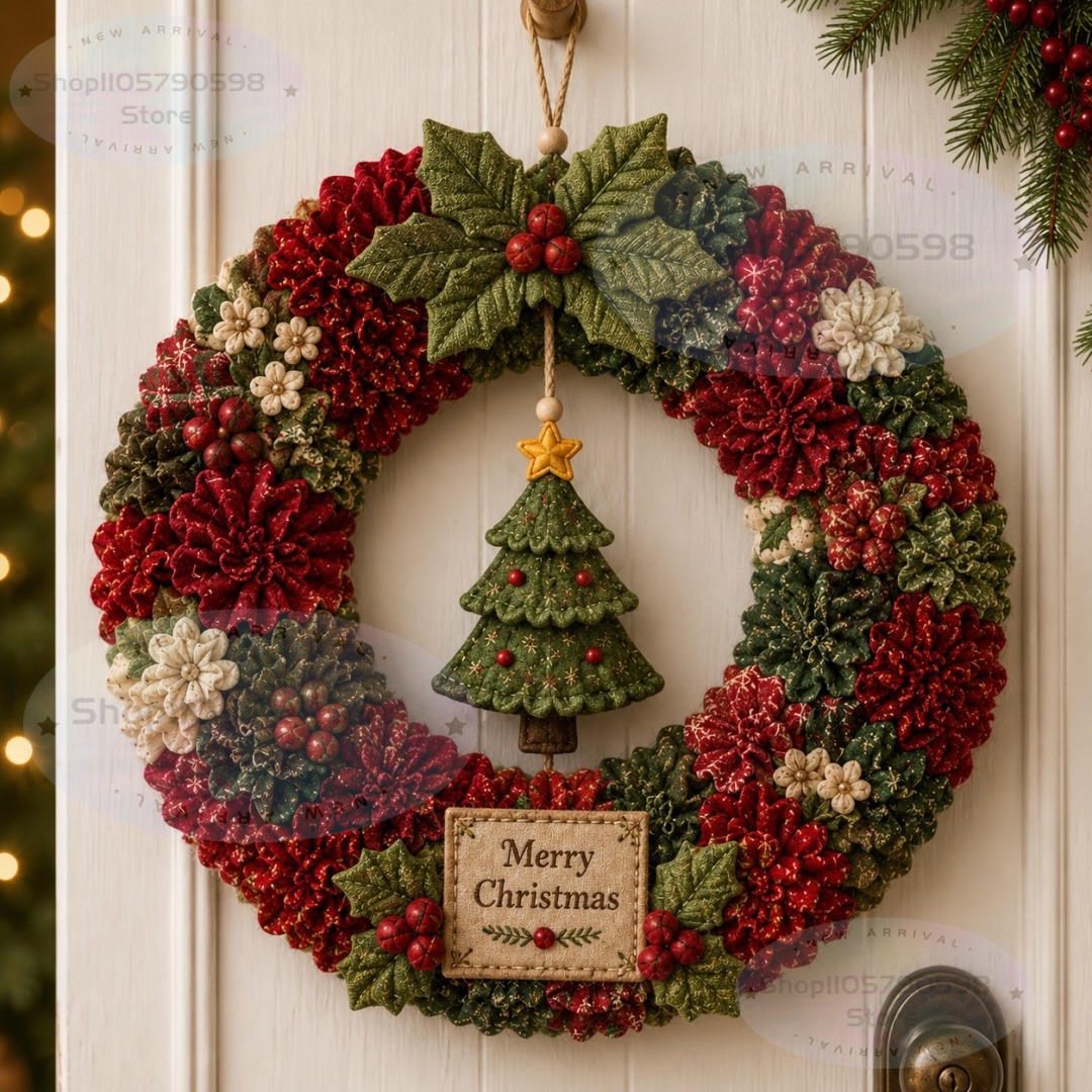 3D Fabric Poke Wreath DIY Kit, - Art Craft Holiday review and price