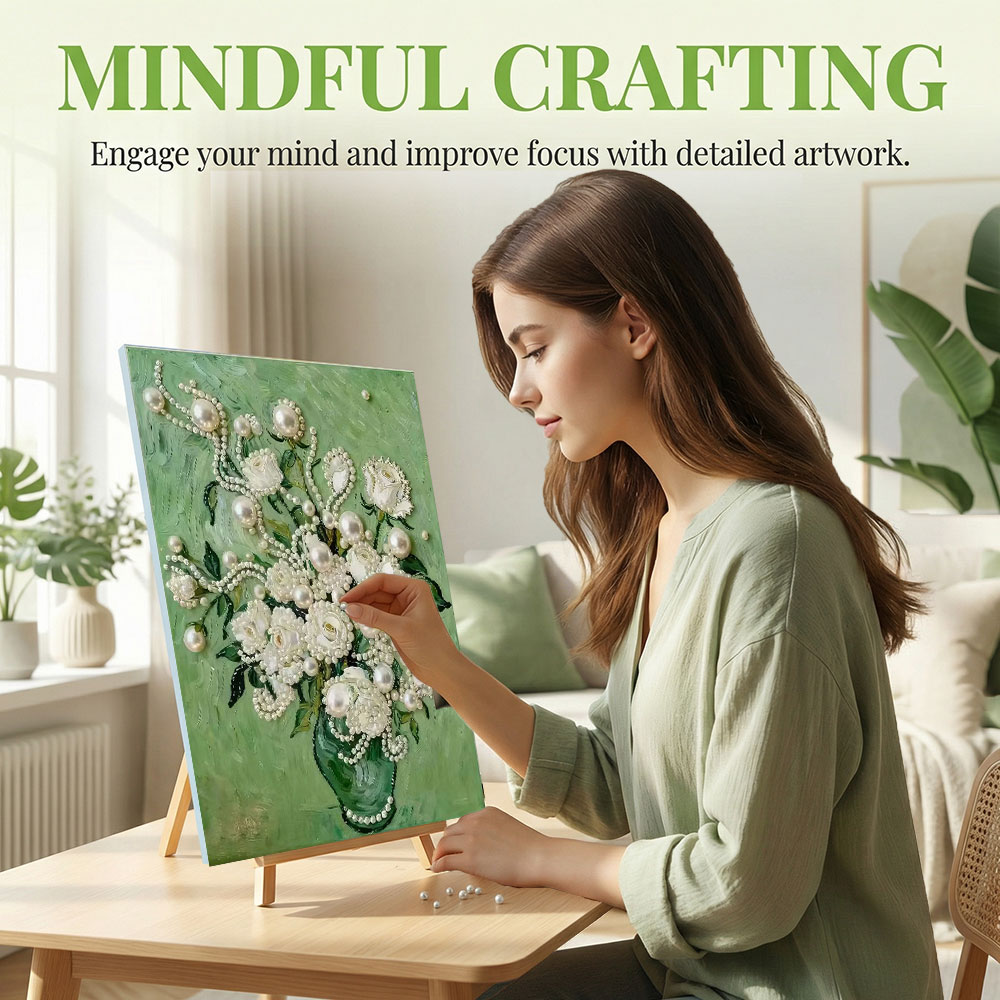 Huacan DIY Pearl Art Painting  - Art Craft Rose review and price