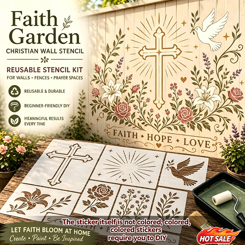 Garden Bird Flower Stencil Set - Art Craft Template review and price