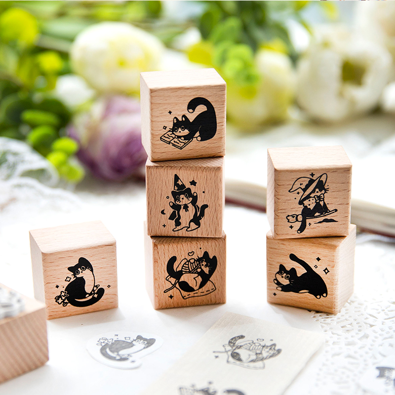 Yoofun Cute Little Black Cat D - Rubber Stamp Blank review and price